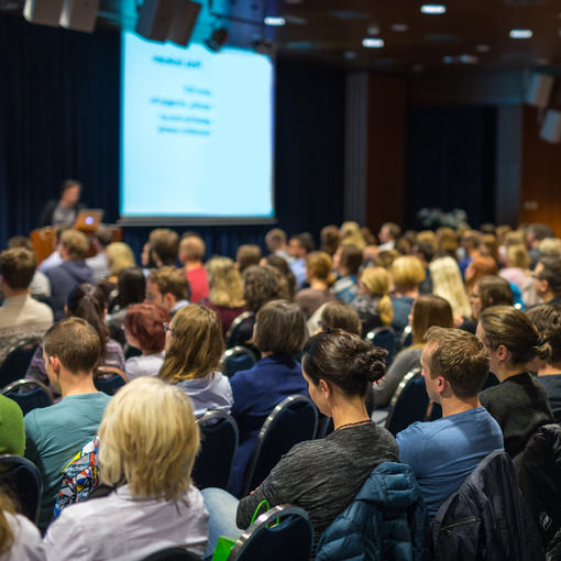 Audience in Lecture Hall  